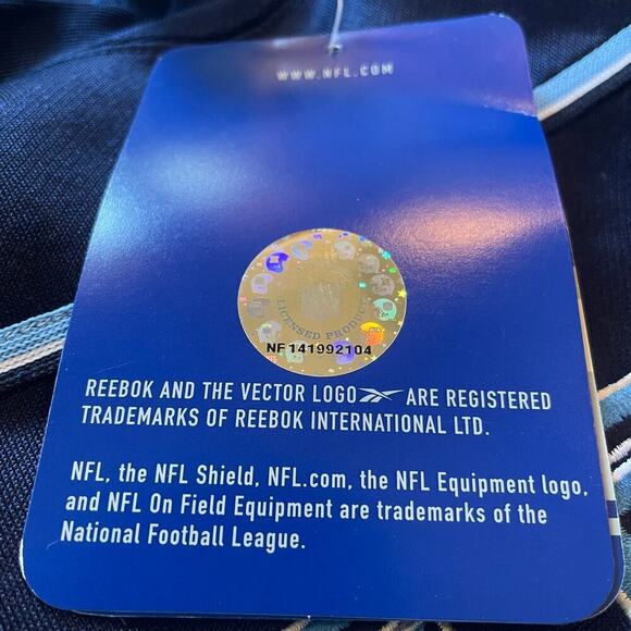 2004 Vintage Reebok Titans Sweatshirt L | NFL On Field Navy Pullover Y2K NWT - Picture 10 of 10